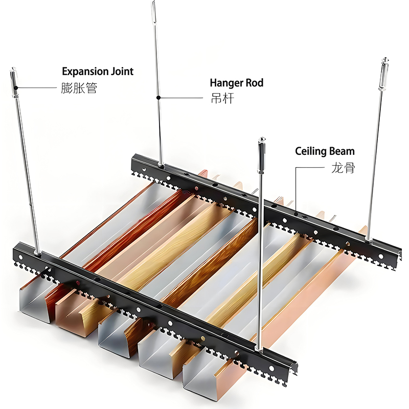 Aluminum Trellis Ceiling Installation(1)